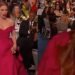 Jessica Chastain slips on stage while receiving award. 18 Jessica Chastain slips on stage while receiving award.