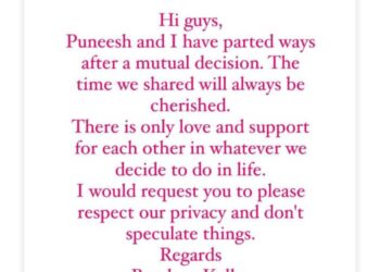 Ex Bigg Boss contestants Puneesh Sharma and Bandagi Kalra break up, break up after 6 years of relationship