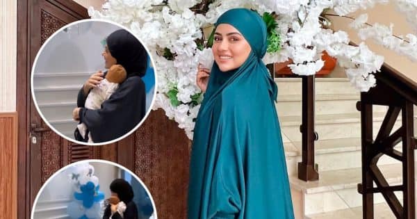 Sana Khan entered the house hugging 'jigar ke tukde', seeing the decoration, a smile came on her face 11 Sana Khan entered the house hugging ‘jigar ke tukde’, seeing the decoration, a smile came on her face