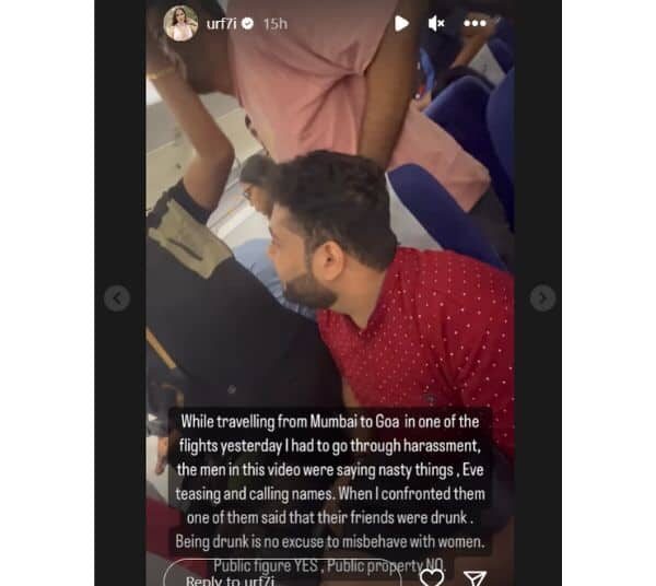 Drunk boys misbehaved with Urfi Javed, angry actress made a video and shared it